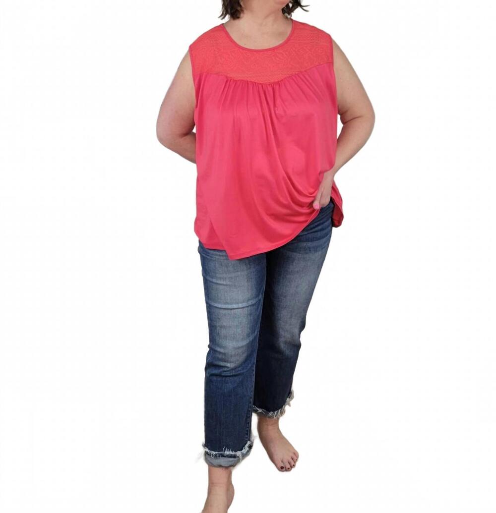NEW HAPTICS adira sleeveless top in coral